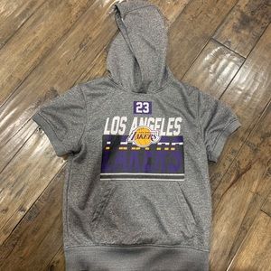 NBA Lakers short sleeve hoodie. Small(8)